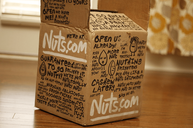 Nuts.com packaging