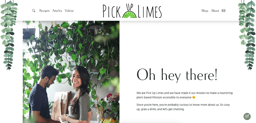 about us page example pick up limes