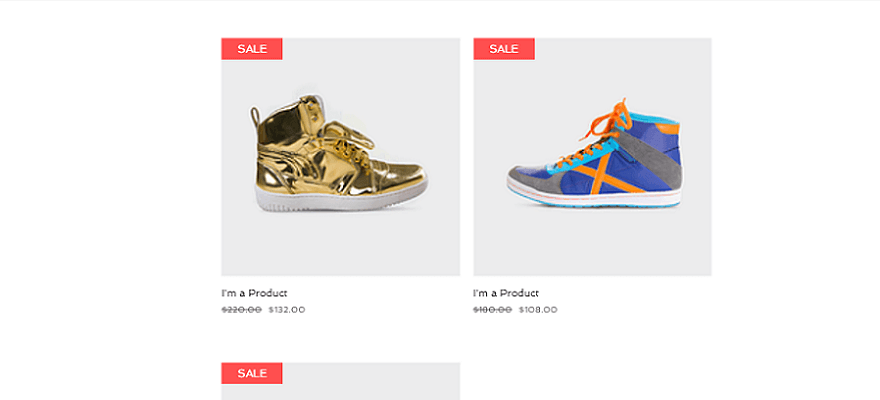 wix awesome sneakers template