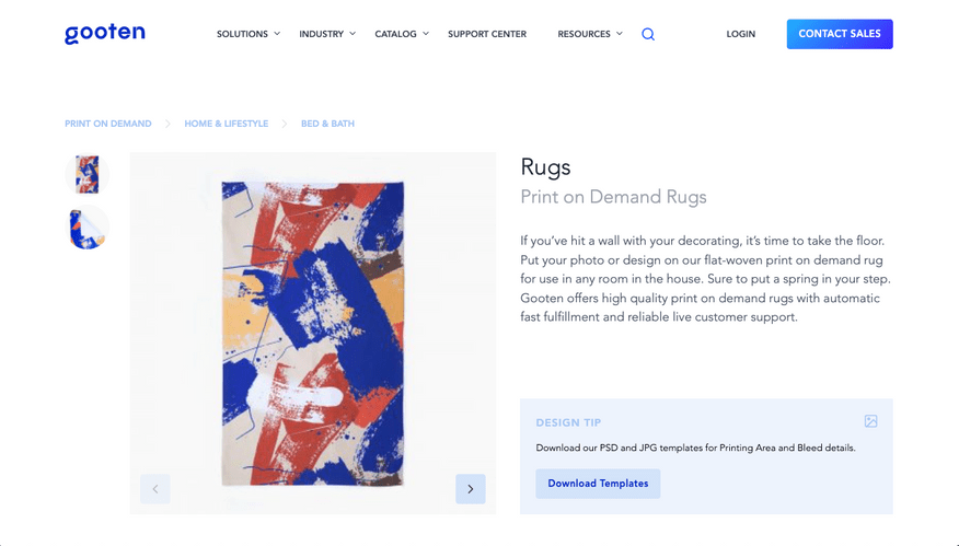 best print on demand housewares rugs