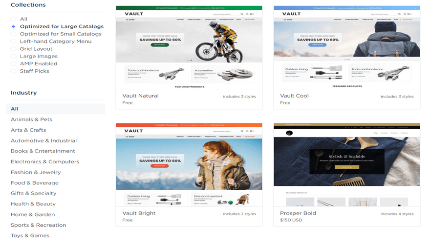 bigcommerce enterprise themes