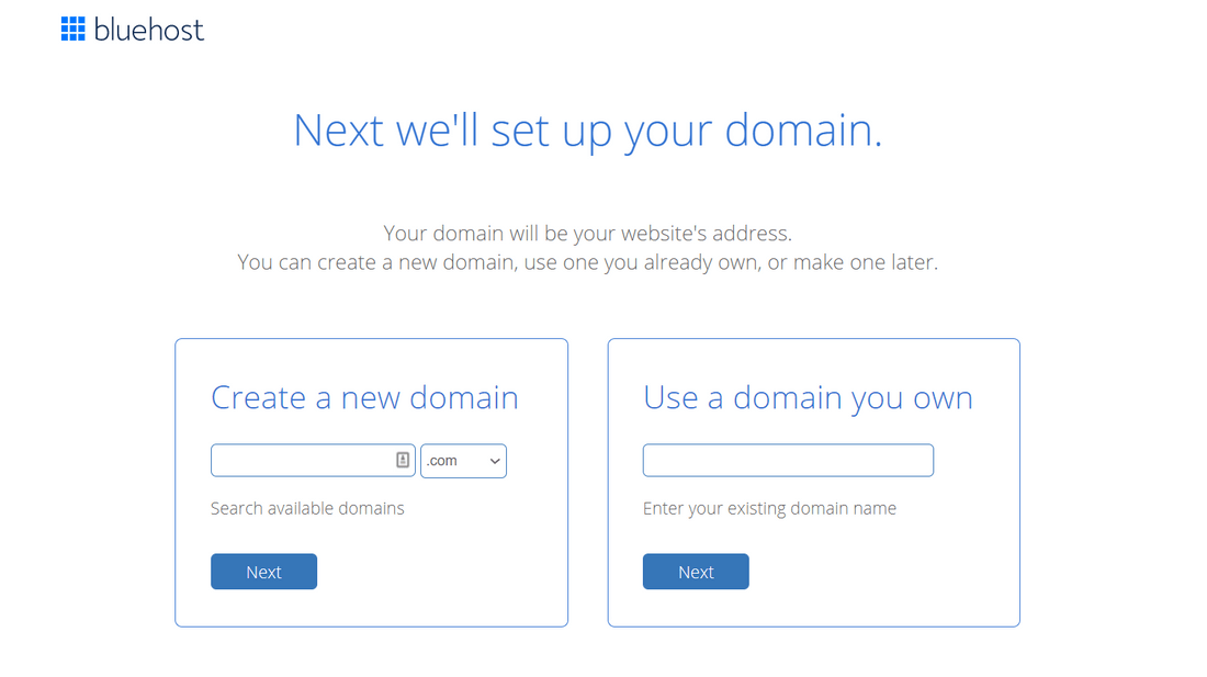 building multi language site bluehost domain signup