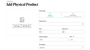 Image shows a white page with black text that says 'Add Physical Product' with empty field below for users to input details.