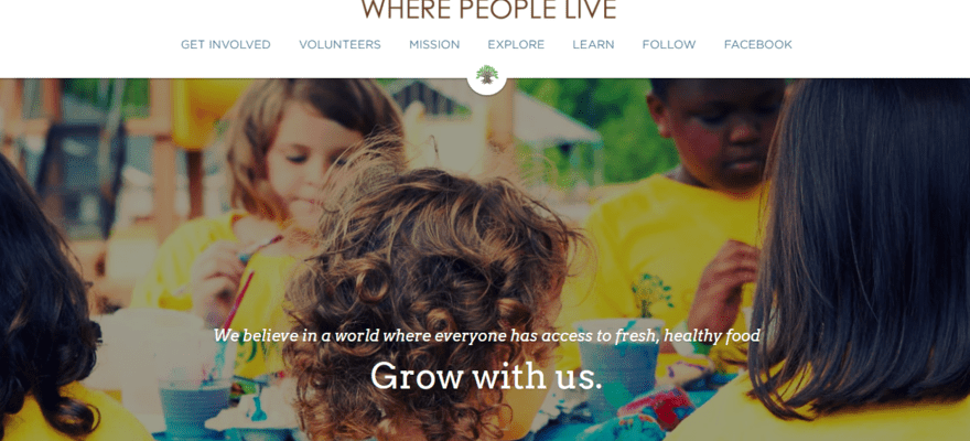 Grow Food homepage
