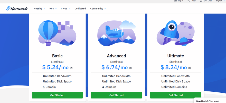 Hostwinds Prices