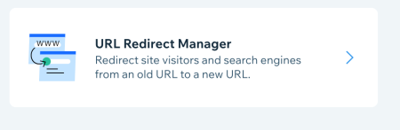 how to change wix url redirect manager