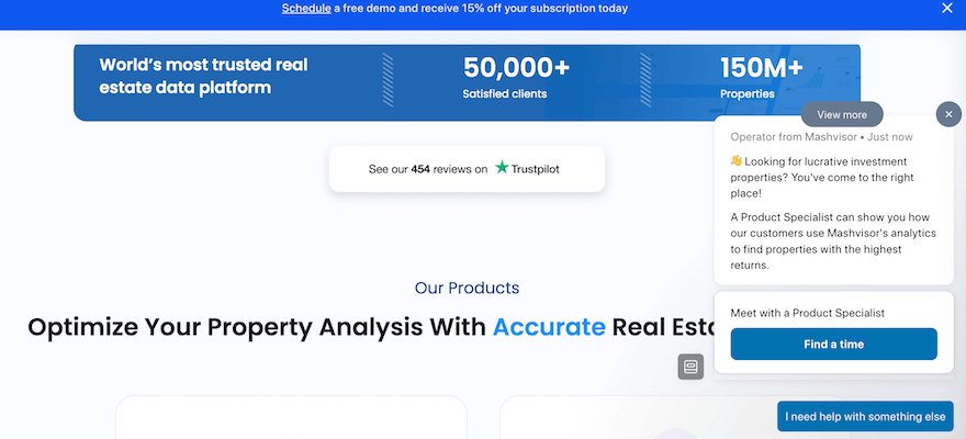 Mashvisor real estate investor website screenshot 1