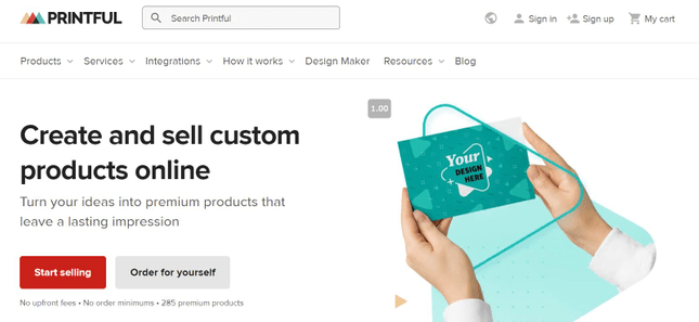 Design your own handbags with Printful