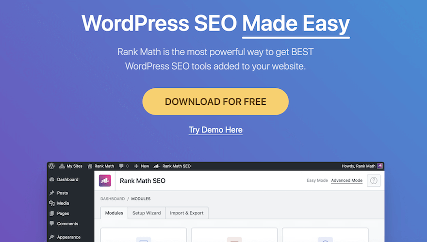 Rank Math WordPress Plugin