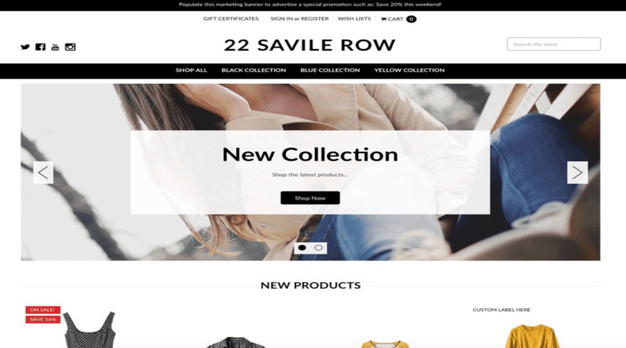 Savile Row Contemporary template