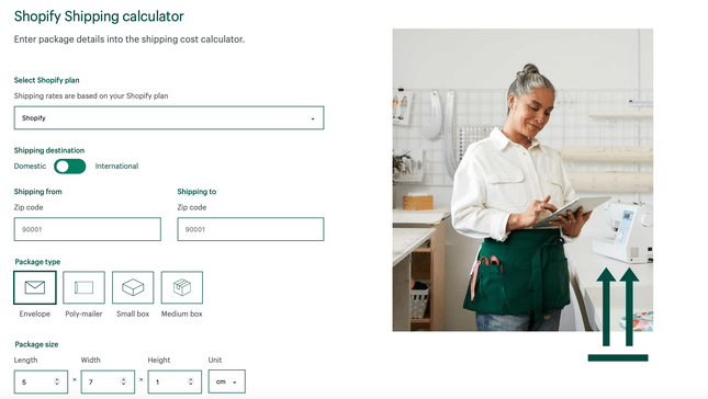 The Shopify Shipping calculator