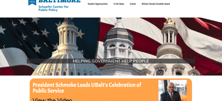 University of Baltimore homepage