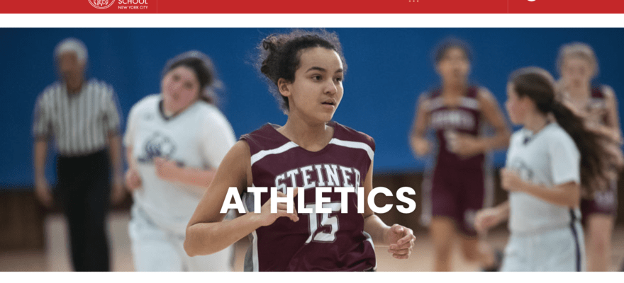 The athletics page of Rudolf Steiner School's website