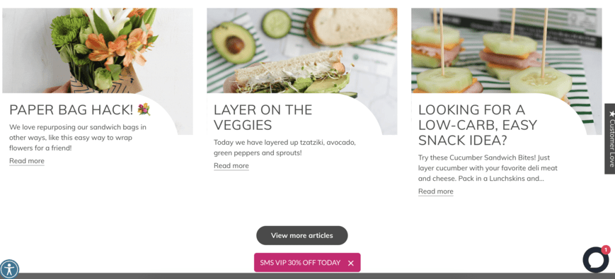 Lunch Skins website