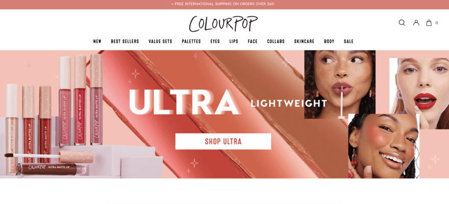 Color Pop Cosmetics Website