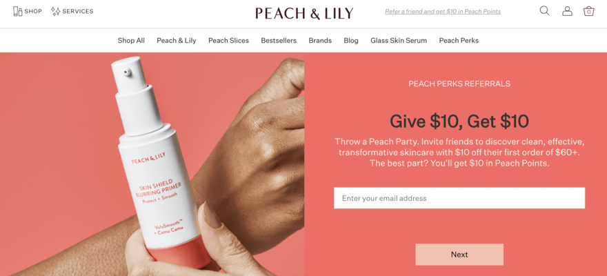 Peach and Lily Website