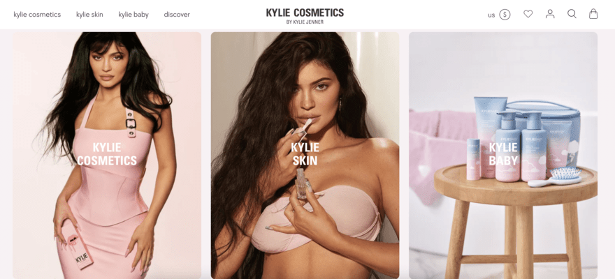 Kylie Cosmetics website