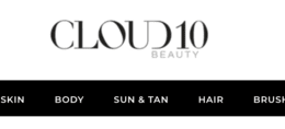 Cloud 10 Beauty website