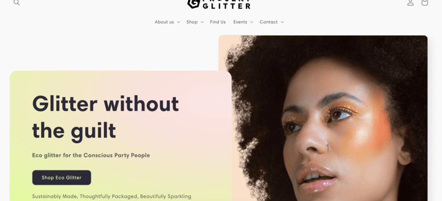 Projekt Glitter website