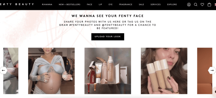 Fenty Beauty website