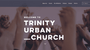 Homepage for Trinity Urban church Wix template