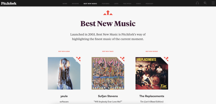 Best new music showing on Pitchfork