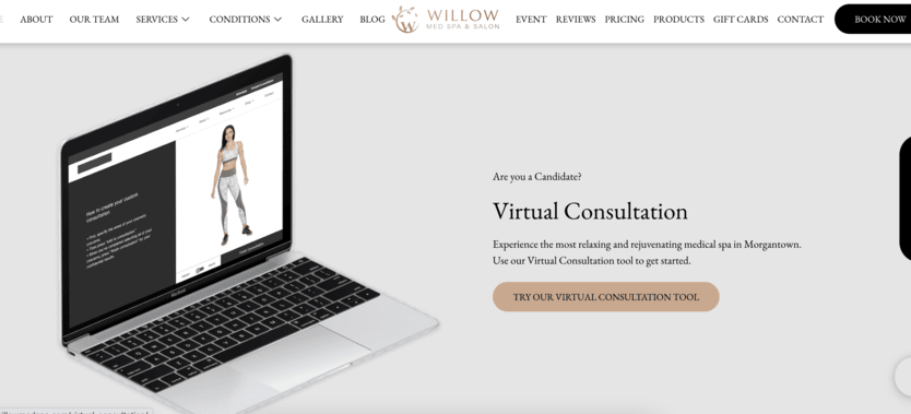 Willow Med Spa virtual consultation