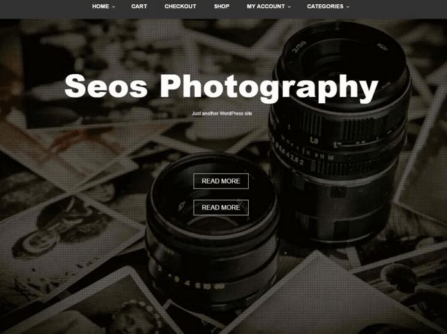 seos photography wordpress template