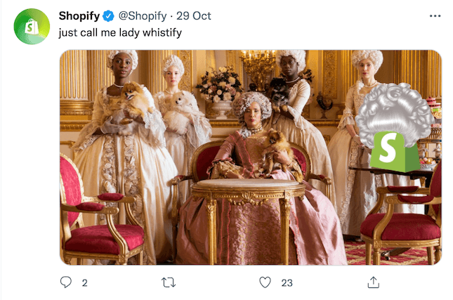 Shopify Twitter post screenshot