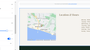 Square Online location element in its website editor