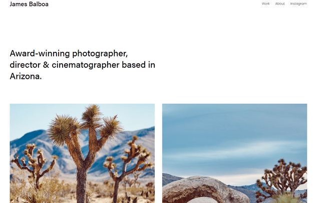 squarespace balboa photography template