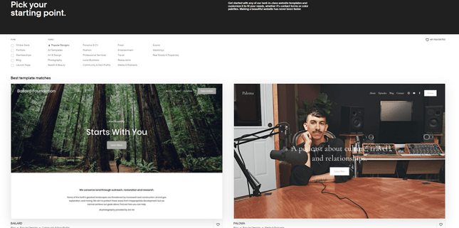 Squarespace Templates