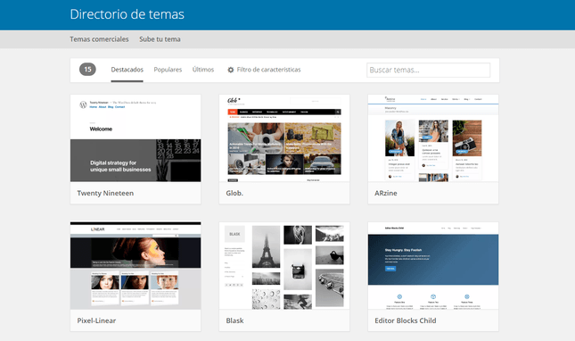 temas de wordpress