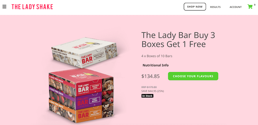 The Lady Shake online store