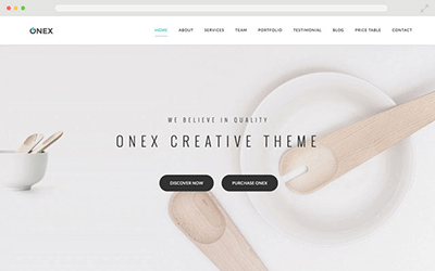 website template design - full width