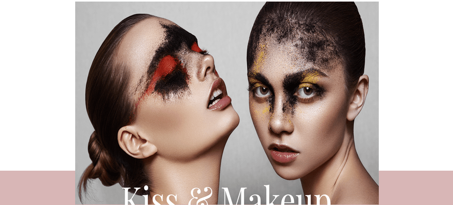 wix portfolio template kiss and makeup home