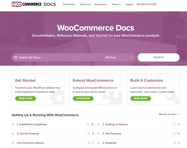 woocommerce support