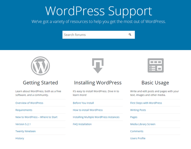 wordpress support